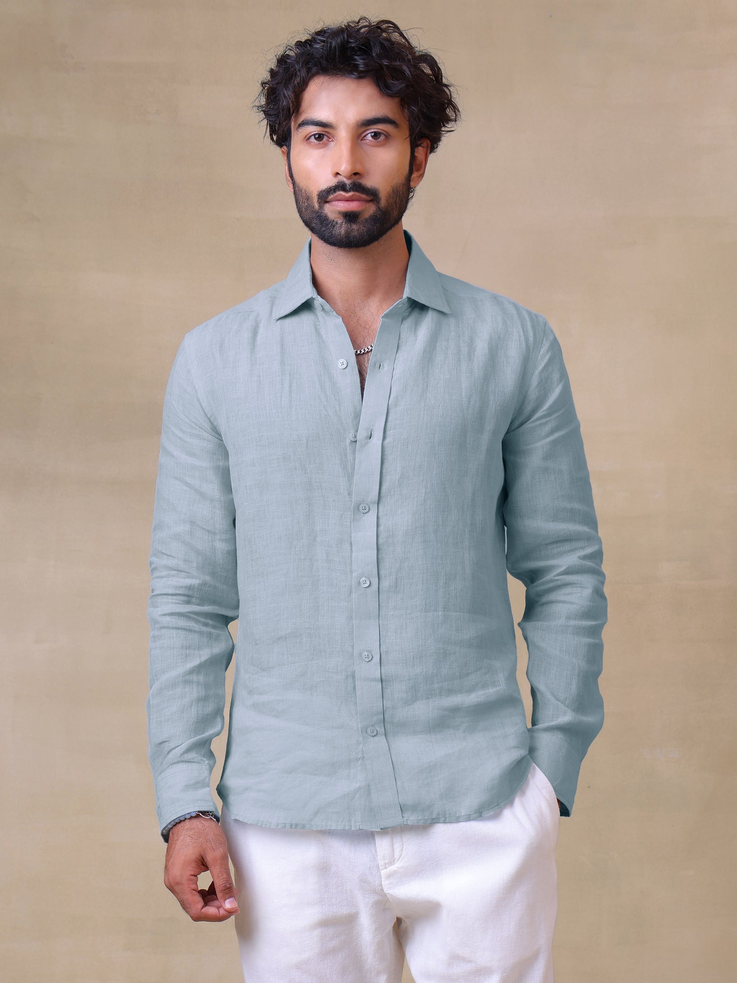 100% PURE LINEN SHIRT - 70 LEA