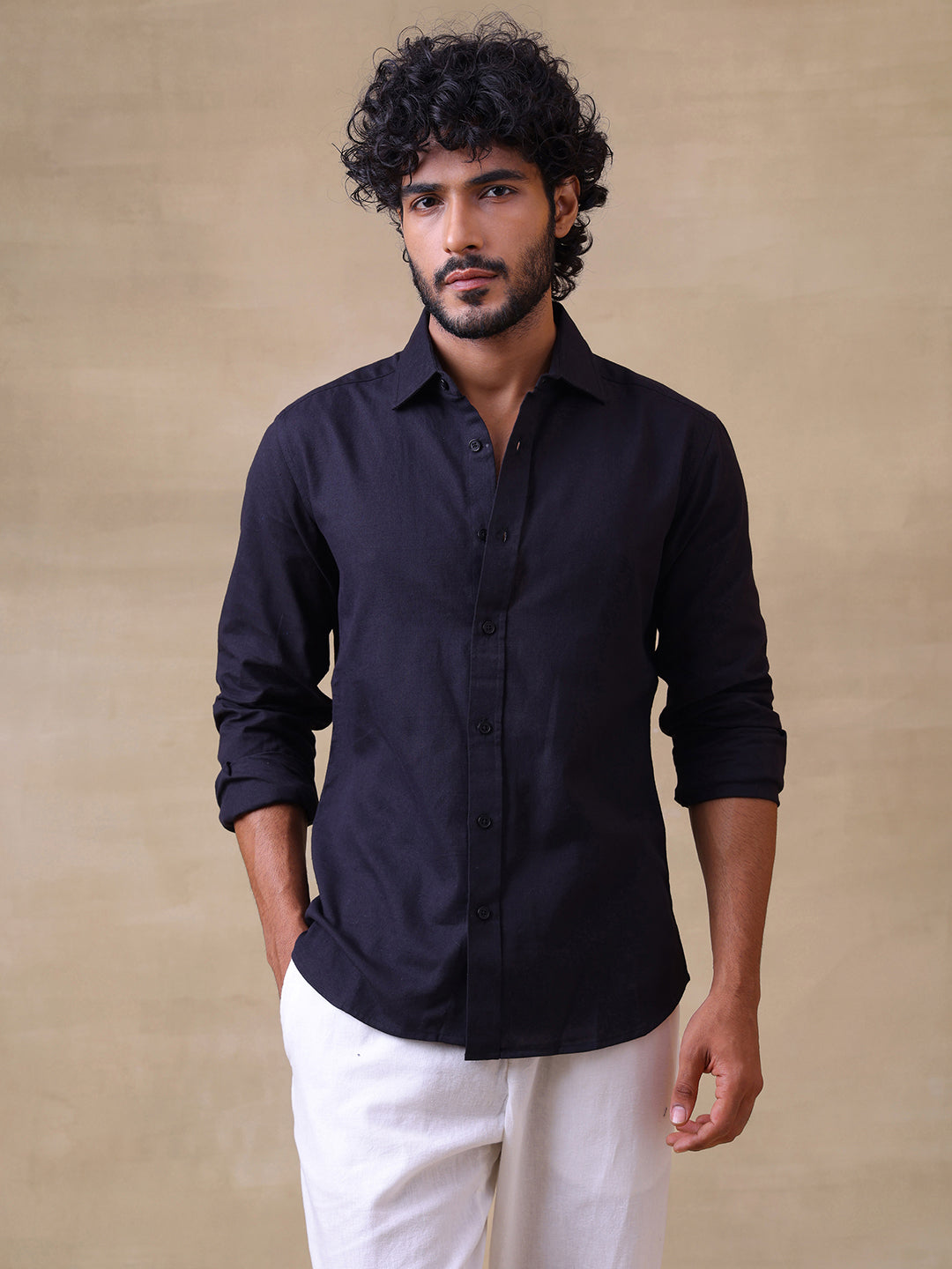LINEN BLEND SHIRT