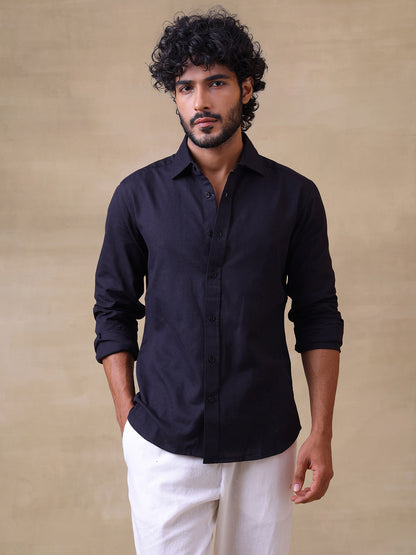 LINEN BLEND SHIRT