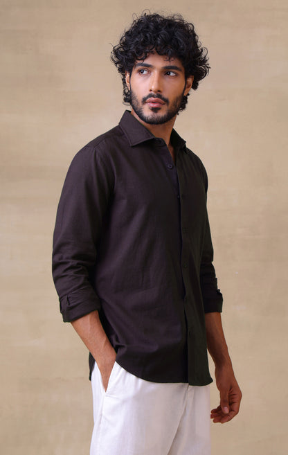 LINEN BLEND SHIRT