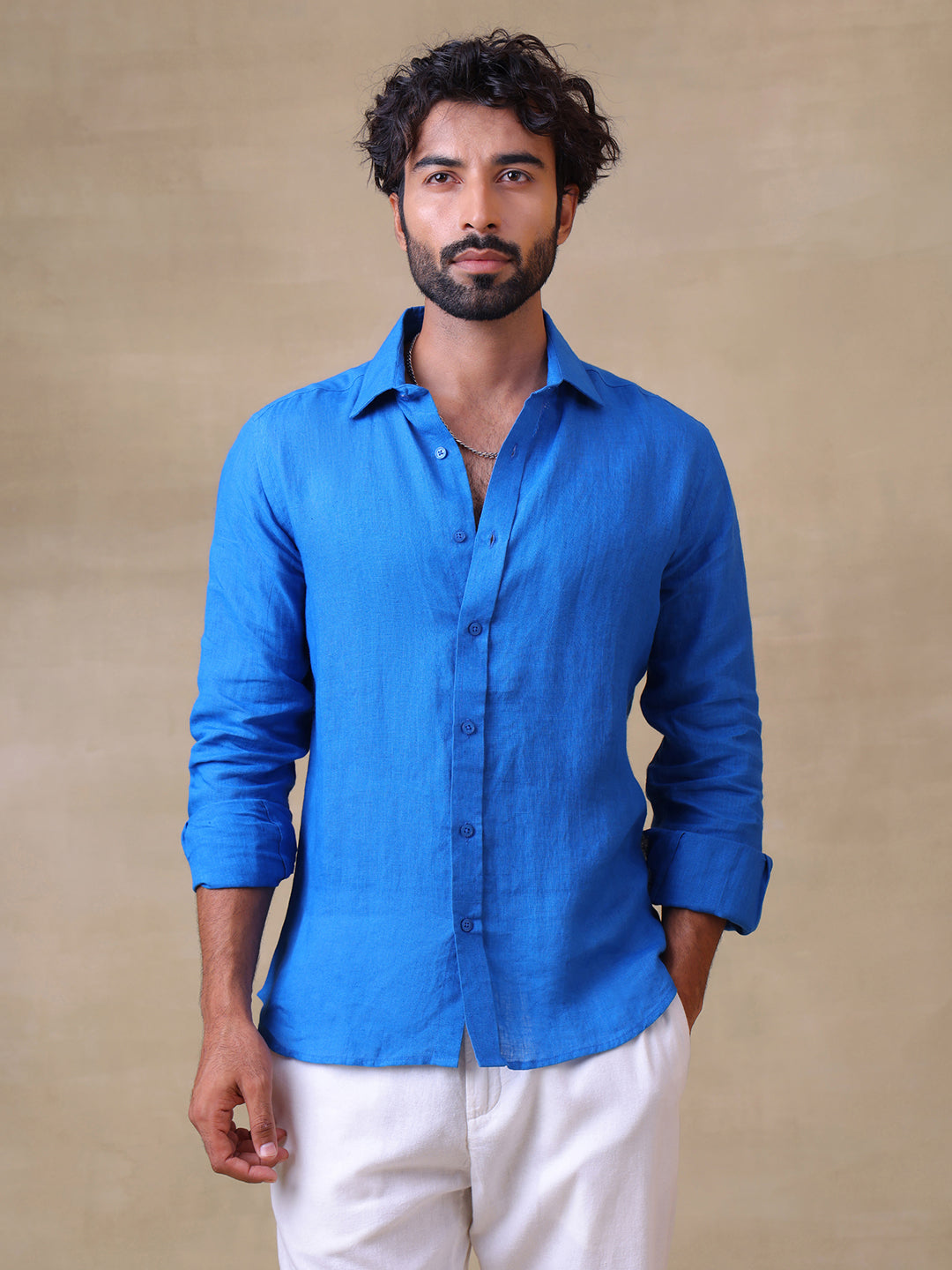 100% PURE LINEN SHIRT - 70 LEA